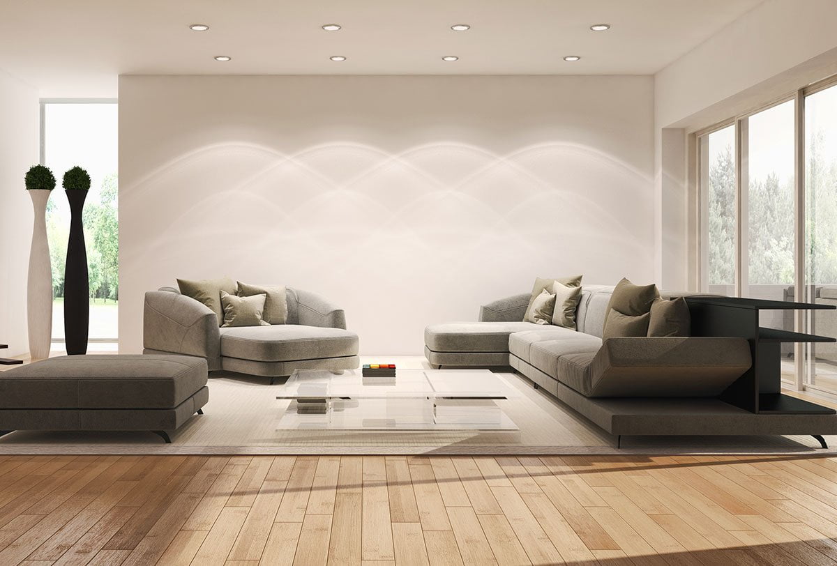A typical example of minimalist interior design.