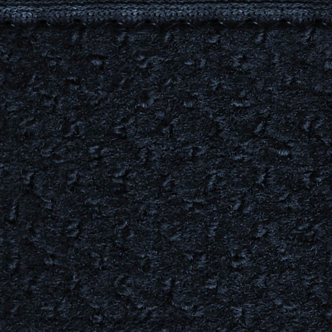 Set of 15 Skid-Resistant Carpet Stair Treads and Matching Landing Rug - Navy Blue