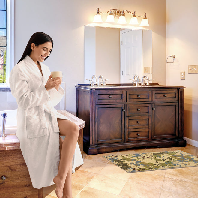 Skid-Resistant Area Rug Botanical Daydream – Golden Beige