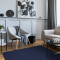 Skid-Resistant Area Rug Navy Blue