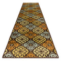 Skid-Resistant Carpet Runner Kaleidoscope Bloom – Autumn Brown