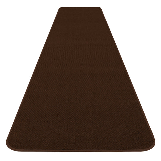 Skid-Resistant Carpet Runner Chocolate Brown
