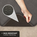 Skid-Resistant Carpet Runner Gray