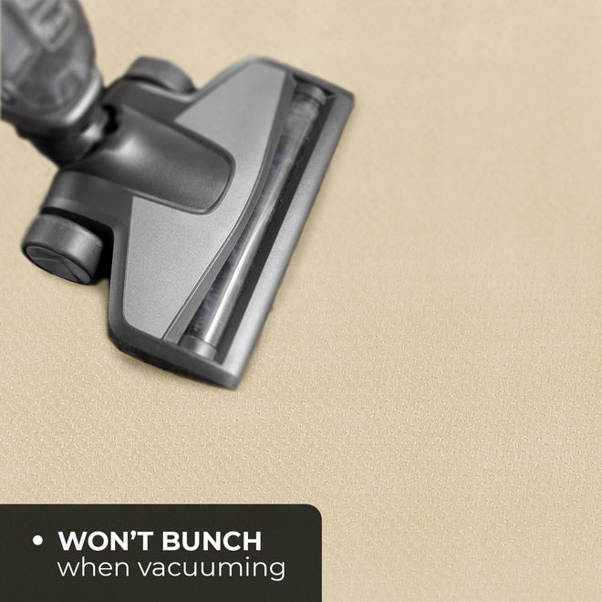 Skid-Resistant Carpet Runner Ivory Cream