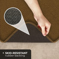 Skid-Resistant Carpet Runner Bronze Gold
