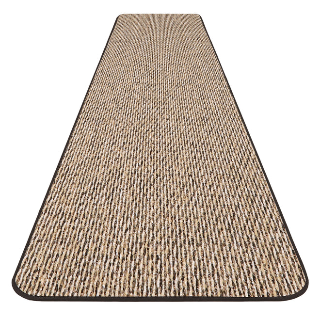 Skid-Resistant Carpet Runner Black Ripple