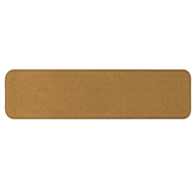 Skid-Resistant Carpet Stair Treads Bronze Gold
