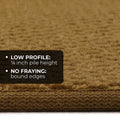 Skid-Resistant Carpet Stair Treads Bronze Gold