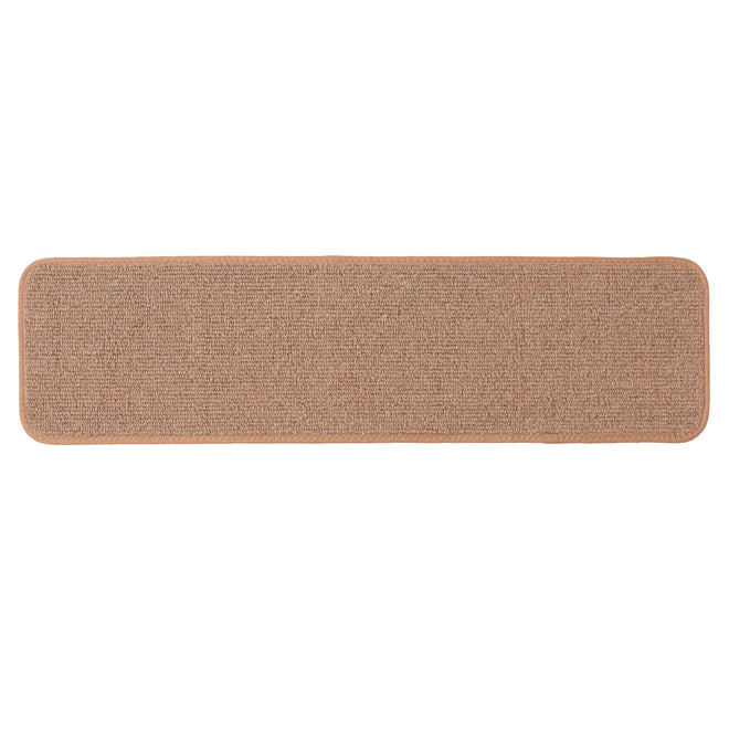 Skid-Resistant Carpet Stair Treads Pebble Beige