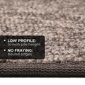 Skid-Resistant Carpet Stair Treads Pebble Gray