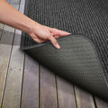 Skid-Resistant Heavy-Duty Carpet Runner Charcoal Black