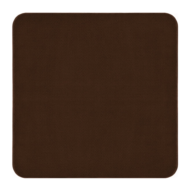 Skid-Resistant Area Rug Chocolate Brown