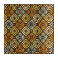 Skid-Resistant Area Rug Kaleidoscope Bloom – Autumn Brown