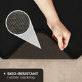 Skid-Resistant Area Rug Black