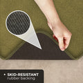 Skid-Resistant Area Rug Olive Green
