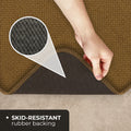 Skid-Resistant Area Rug Bronze Gold