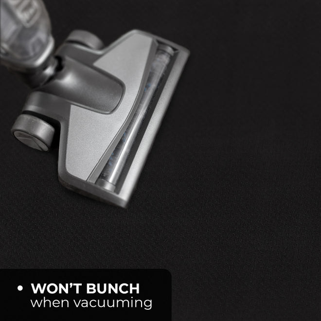 Skid-Resistant Area Rug Black