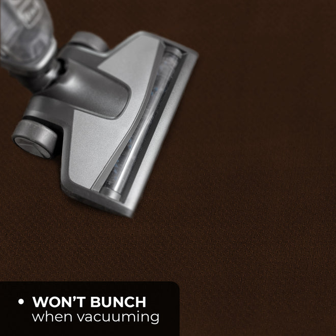 Skid-Resistant Area Rug Chocolate Brown