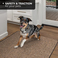 Skid-Resistant Area Rug Black Ripple