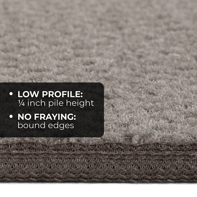 Skid-Resistant Area Rug Gray