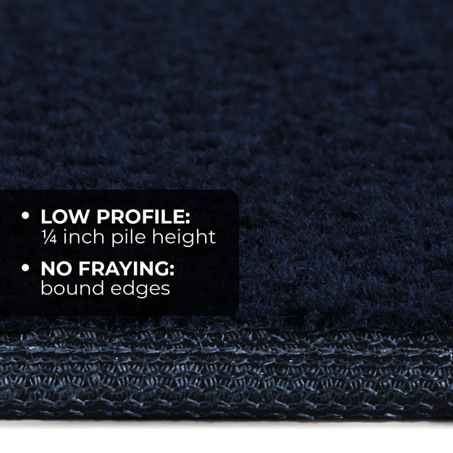 Skid-Resistant Area Rug Navy Blue
