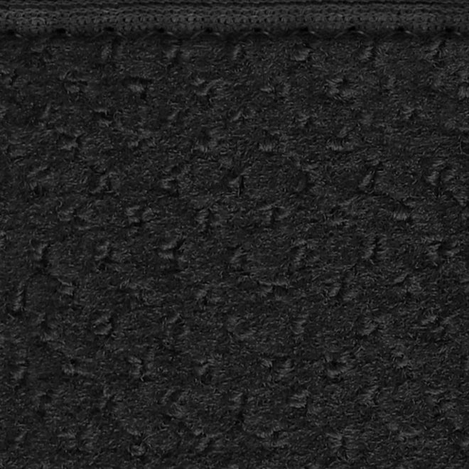 Set of 15 Skid-Resistant Carpet Stair Treads and Matching Landing Rug - Black