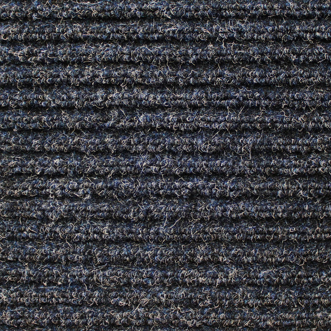 Heavy-Duty Ribbed Indoor Outdoor Carpet Stormy Blue