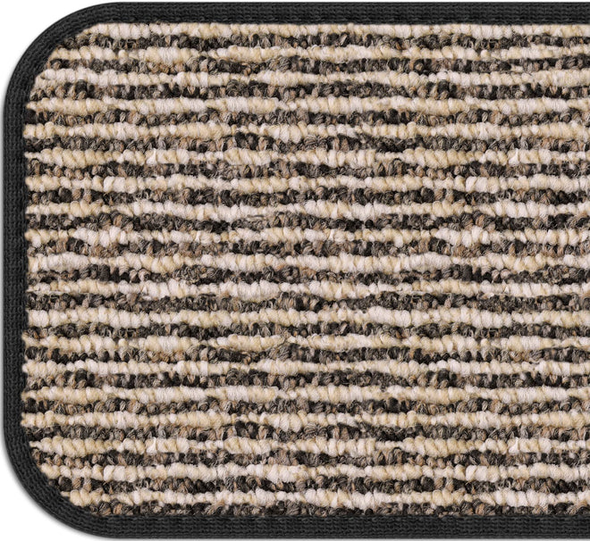 Attachable Carpet Stair Treads Black Ripple