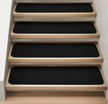 Attachable Carpet Stair Treads Black