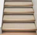 Attachable Carpet Stair Treads Ivory Cream