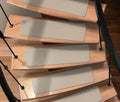Attachable Carpet Stair Treads Ivory Cream