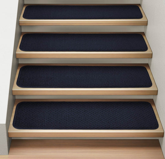Attachable Carpet Stair Treads Navy Blue
