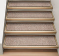 Attachable Carpet Stair Treads Pebble Beige
