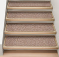 Attachable Carpet Stair Treads Praline Brown