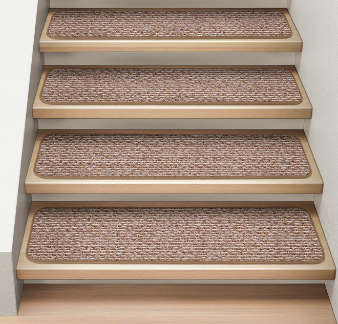 Attachable Carpet Stair Treads Praline Brown