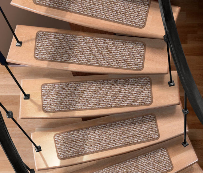 Attachable Carpet Stair Treads Praline Brown