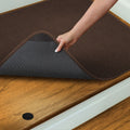 Attachable Rug for Stair Landings Chocolate Brown