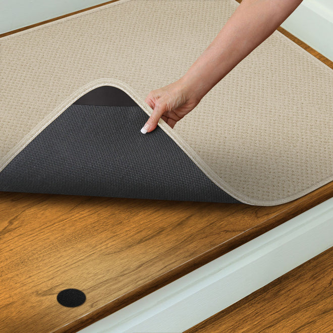 Attachable Rug for Stair Landings Ivory Cream