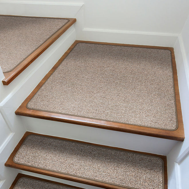 Attachable Rug for Stair Landings Pebble Beige