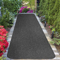 Skid-Resistant Heavy-Duty Carpet Runner Charcoal Black