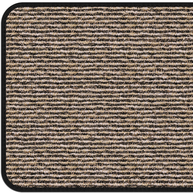 Overstep Attachable Carpet Stair Treads Black Ripple