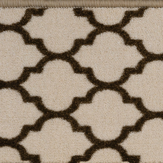 Color - Moroccan Trellis Lattice - Vanilla Cream & Coffee Brown