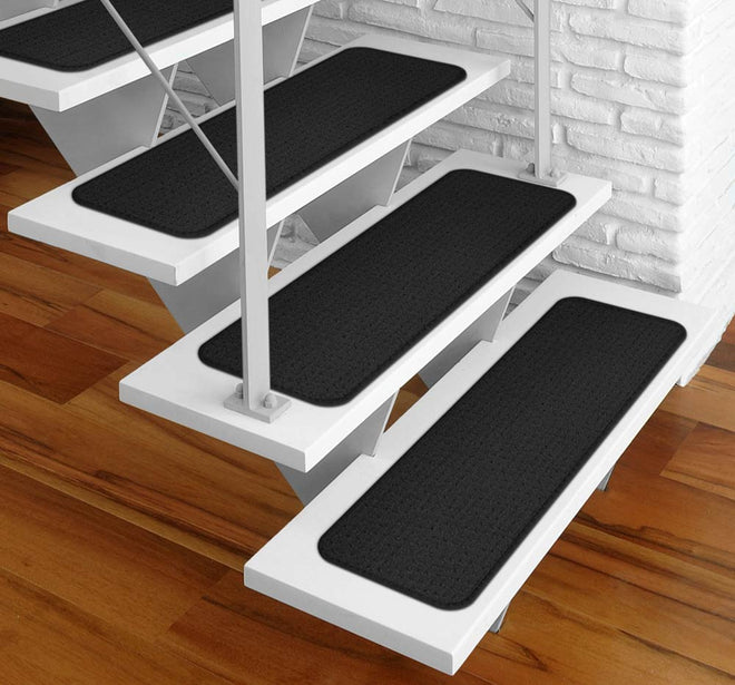 Adhesive Carpet Stair Treads Black