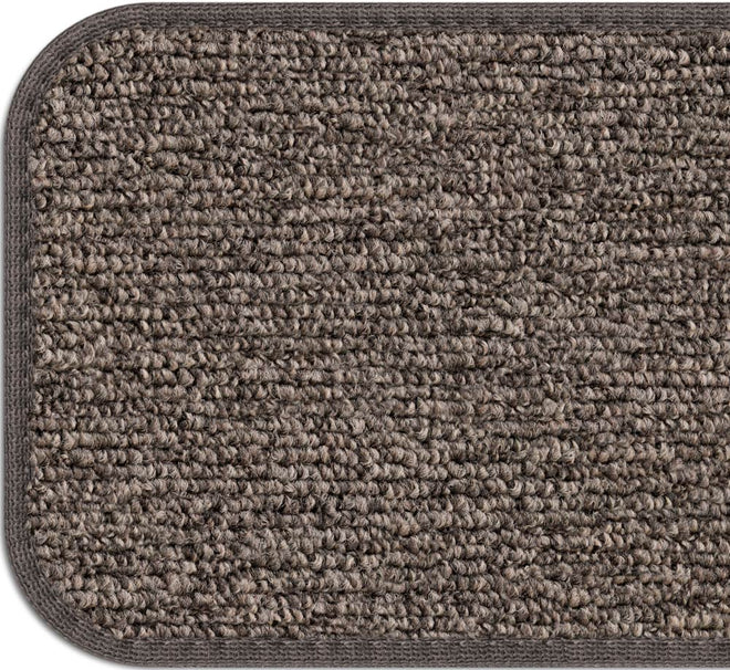 Adhesive Carpet Stair Treads Pebble Gray