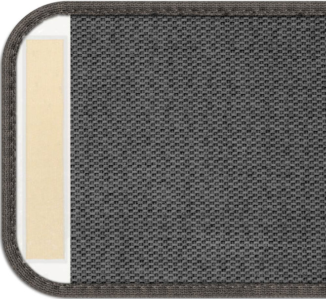 Adhesive Carpet Stair Treads Pebble Gray
