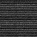 Indoor Outdoor Double-Ribbed Carpet Area Rug with Skid-Resistant Rubber Backing Smokey Black