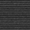 Indoor Outdoor Double-Ribbed Carpet with Skid-Resistant Rubber Backing Smokey Black