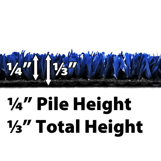 Outdoor Artificial Turf with Marine Backing – Electric Blue – Spectrum Series .25 Inch Pile Height