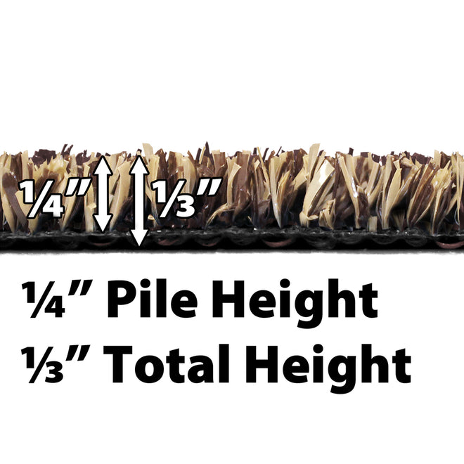 Outdoor Artificial Turf with Marine Backing – Woodland Brown – Spectrum Series .25 Inch Pile Height