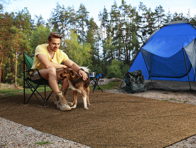 Outdoor Artificial Turf with Marine Backing – Woodland Brown – Spectrum Series .25 Inch Pile Height